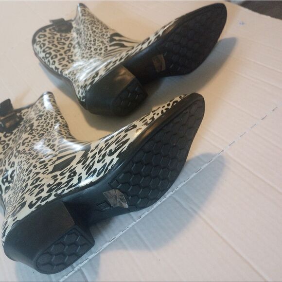 Nature breeze zebra cheetah print cowboy rain boots - Picture 9 of 9